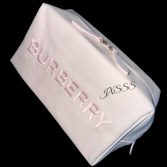 (Light-Pink) Burberry Beauty (Embroidered) Cosmetic-Makeup Bag/Pouch - Picture 2 of 15